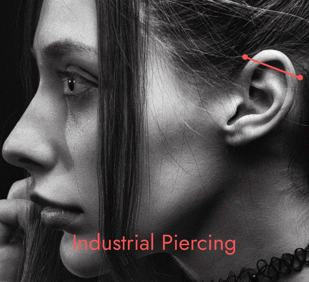 Industrial Piercing: costi, dolore, guarigione, gioielli, rischi, pulizia, assistenza post-operatoria