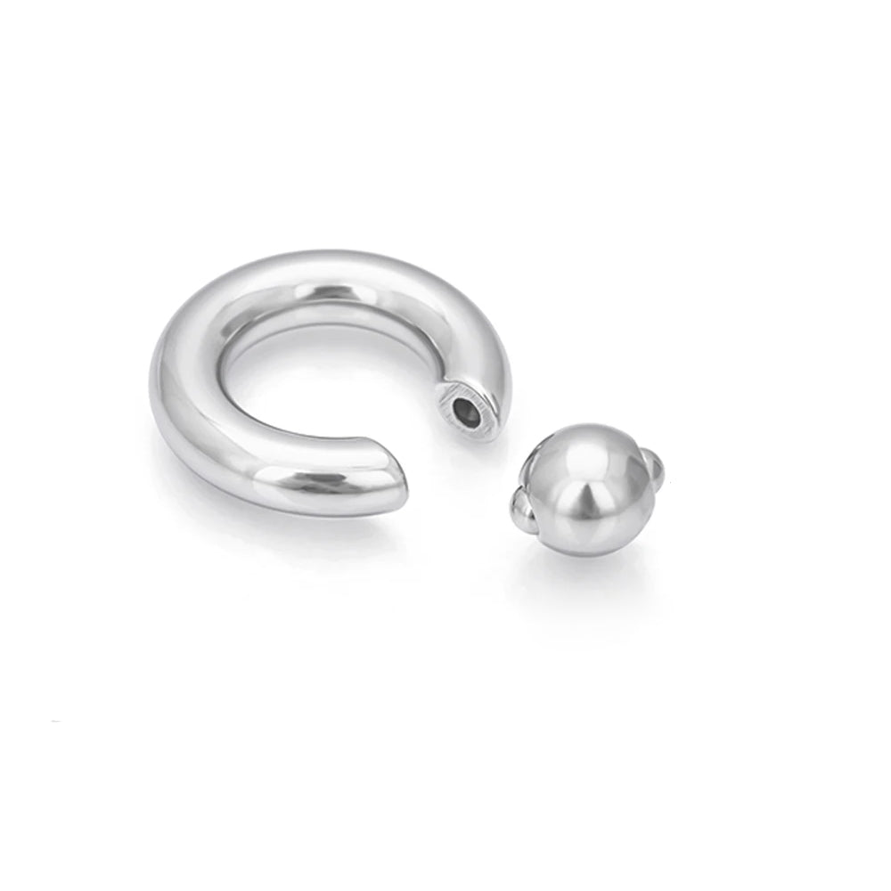 Large gauge earring septum piercing nose piercing titanium captive bead ring 4G 6G 8G