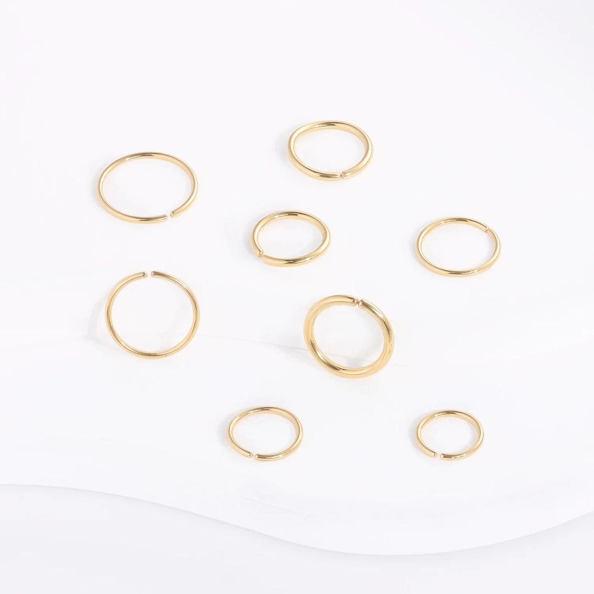 14K gold nose ring hoop seamless ring lip ring hoop earring septum ring 16G