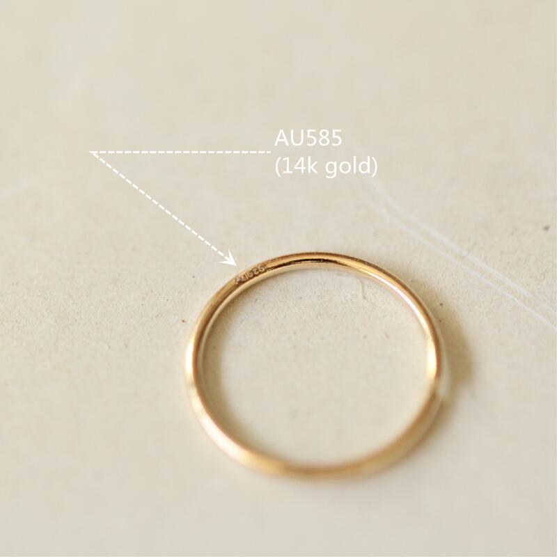 14K gold nose ring simple and minimalist Rosery Poetry