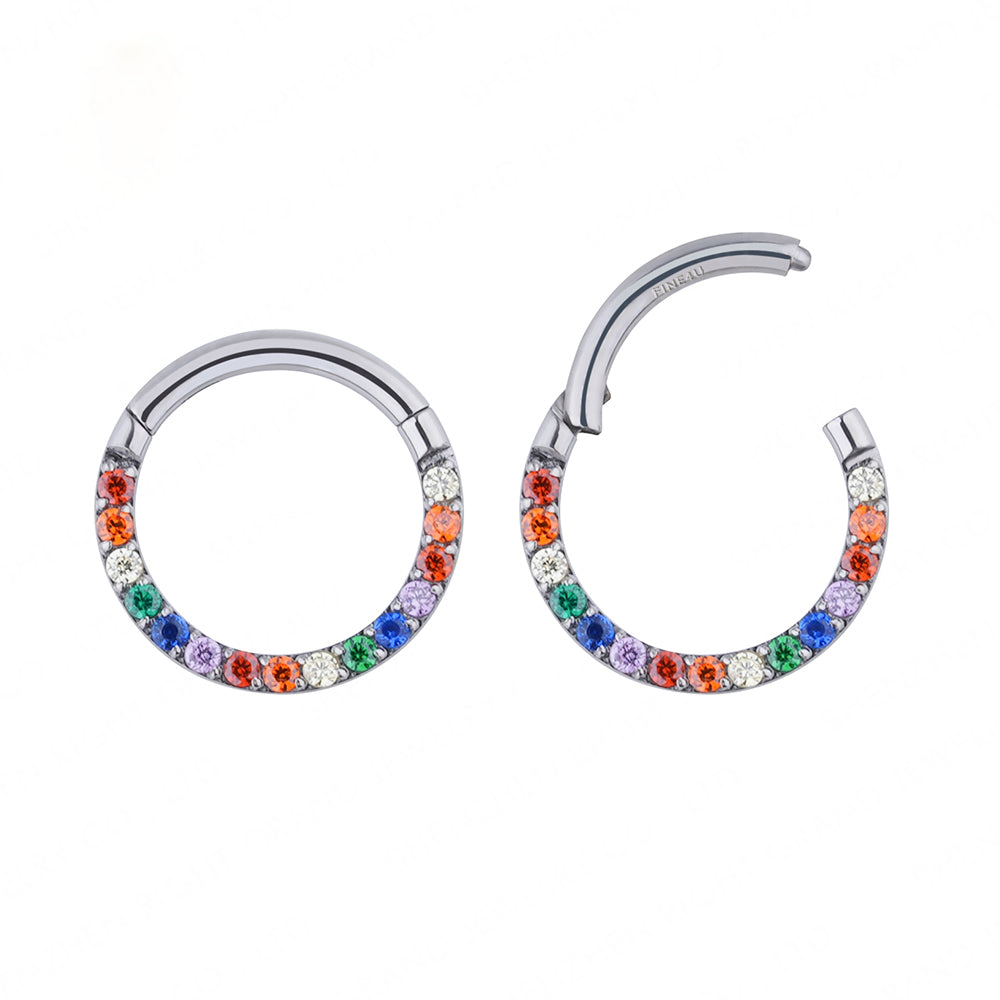 Fancy colored septum rings 16 gauge Rosery Poetry